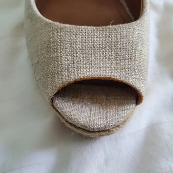 Coach Milan Met Linen Canvas Wedge Esdpadrille - Picture 12 of 15